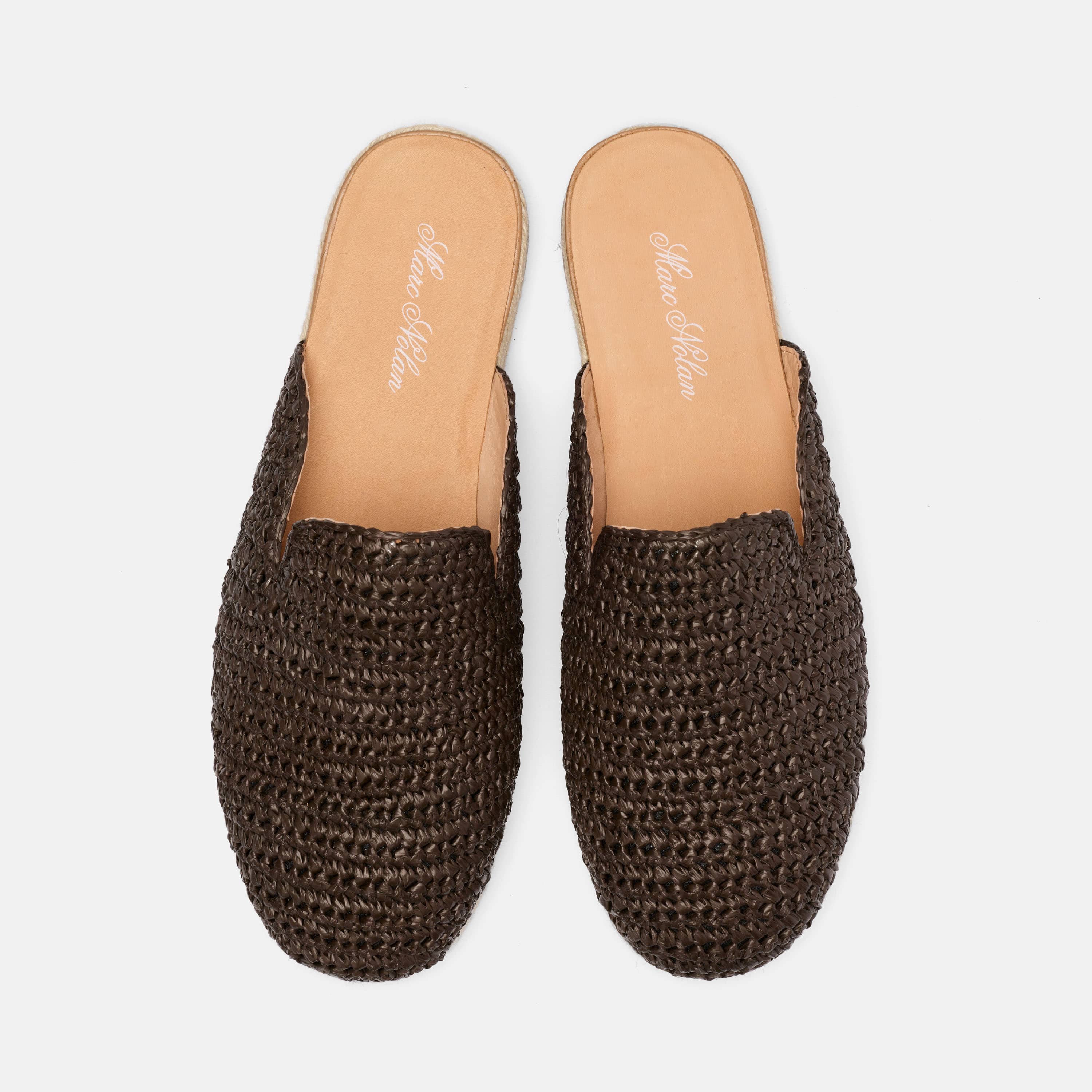 Bahia Brown Raffia Mule - Image 5