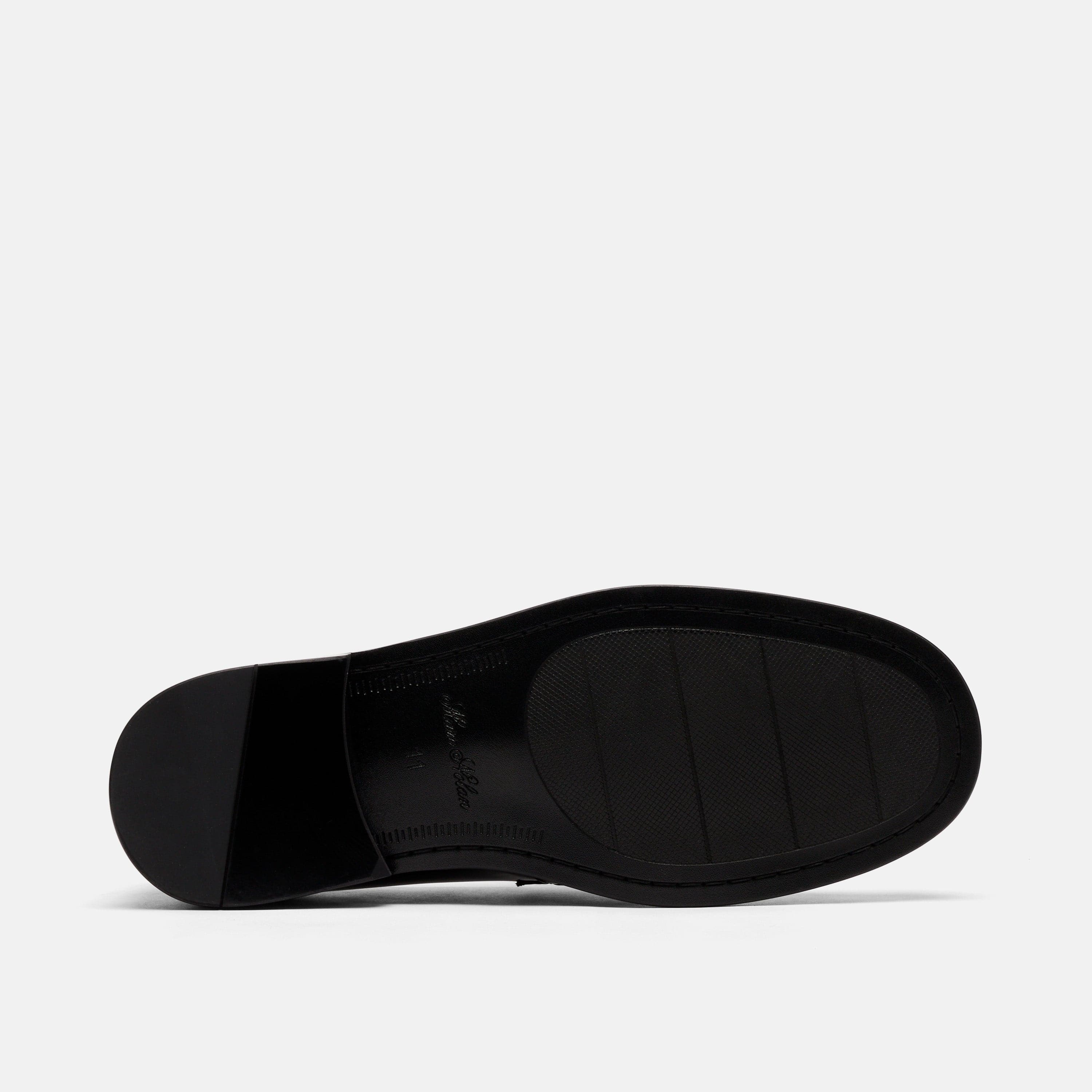 Boardwalk Black/White Patent Leather Horse-Bit Loafers - Image 6