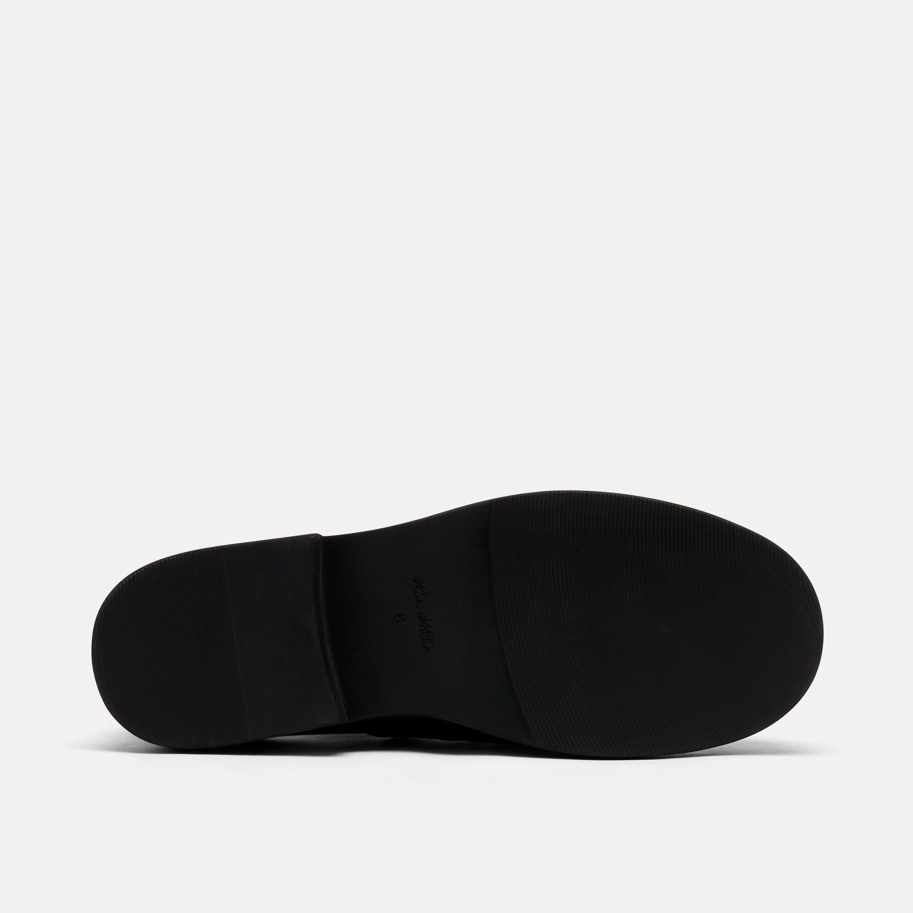 Demi Black Leather Lug Oxfords - Image 6