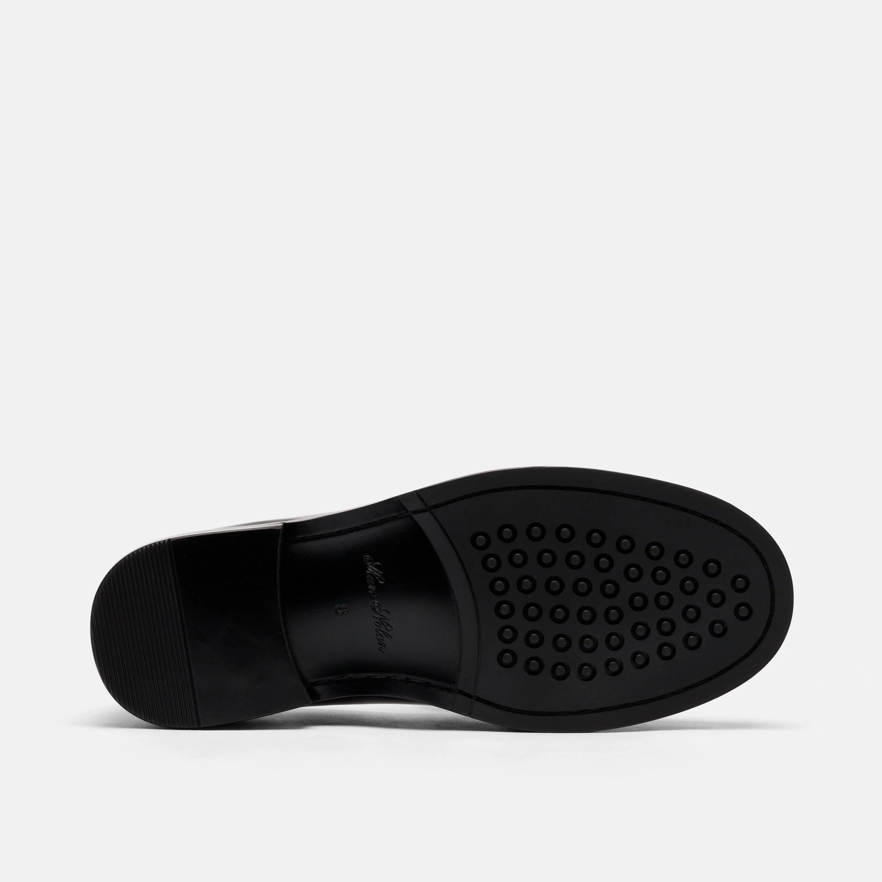 Denzel Black Croc Leather Tassel Loafers - Image 6
