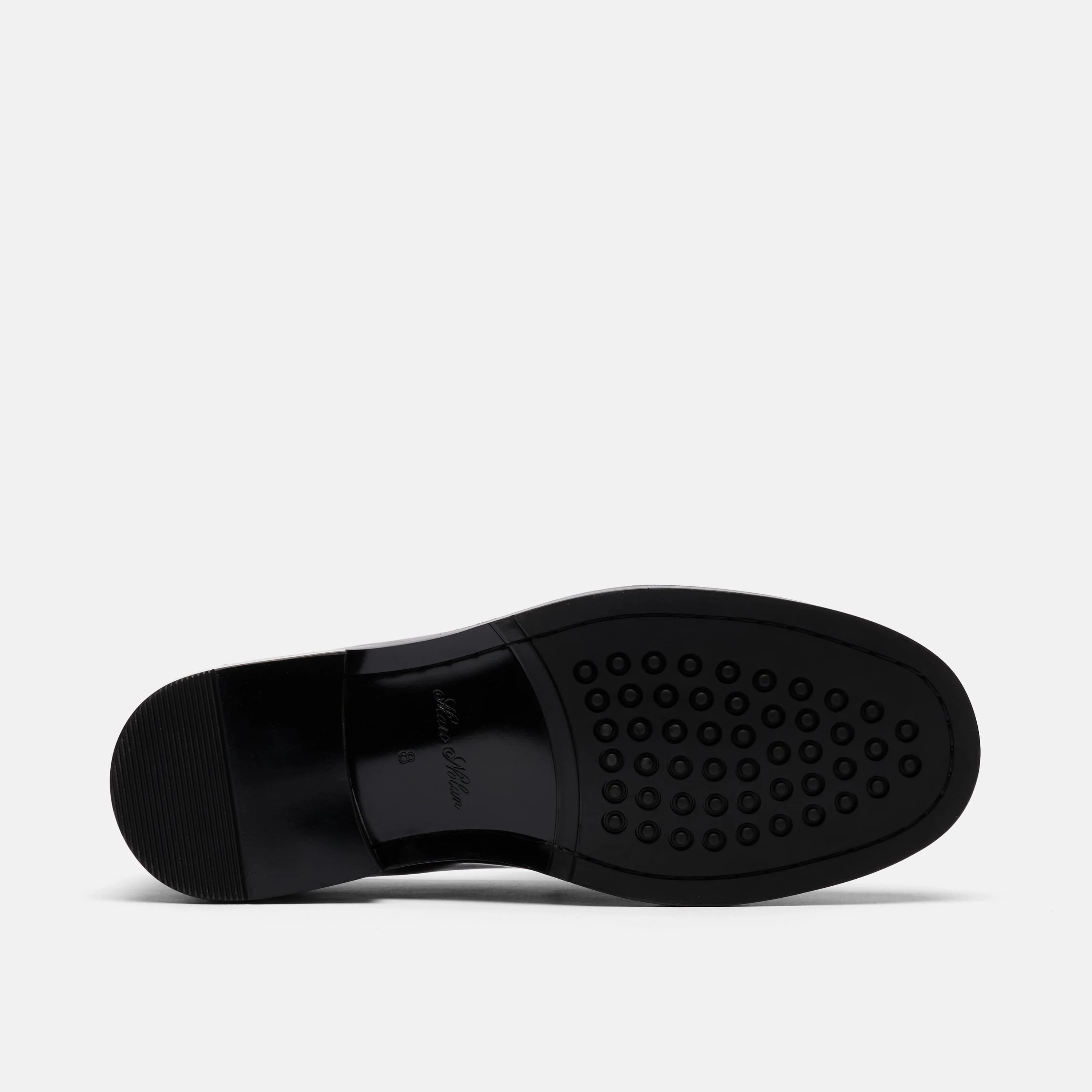 Denzel Black Patent Leather Tassel Loafers - Image 6