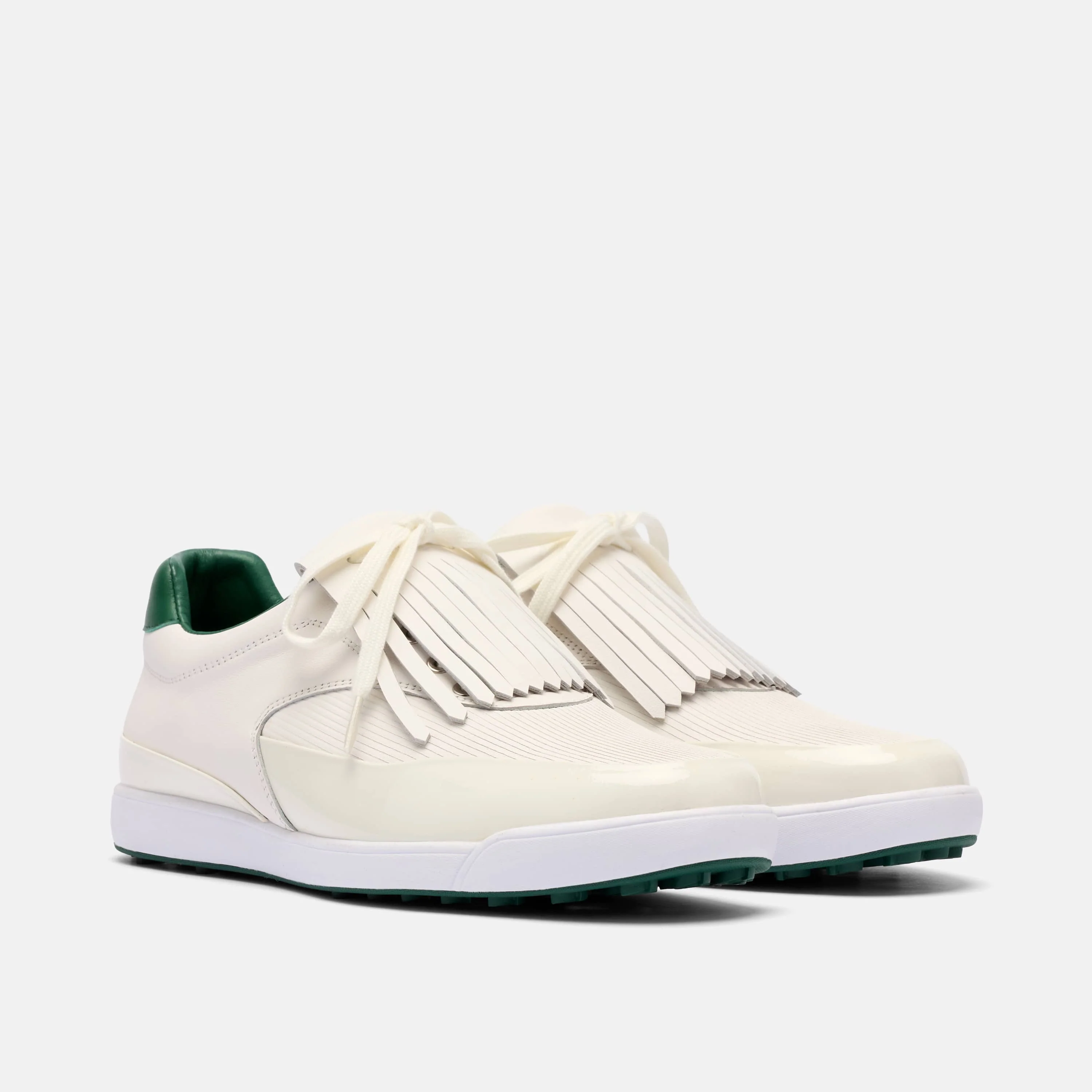 Fairway White/Cream Leather Golf Shoe - Image 2