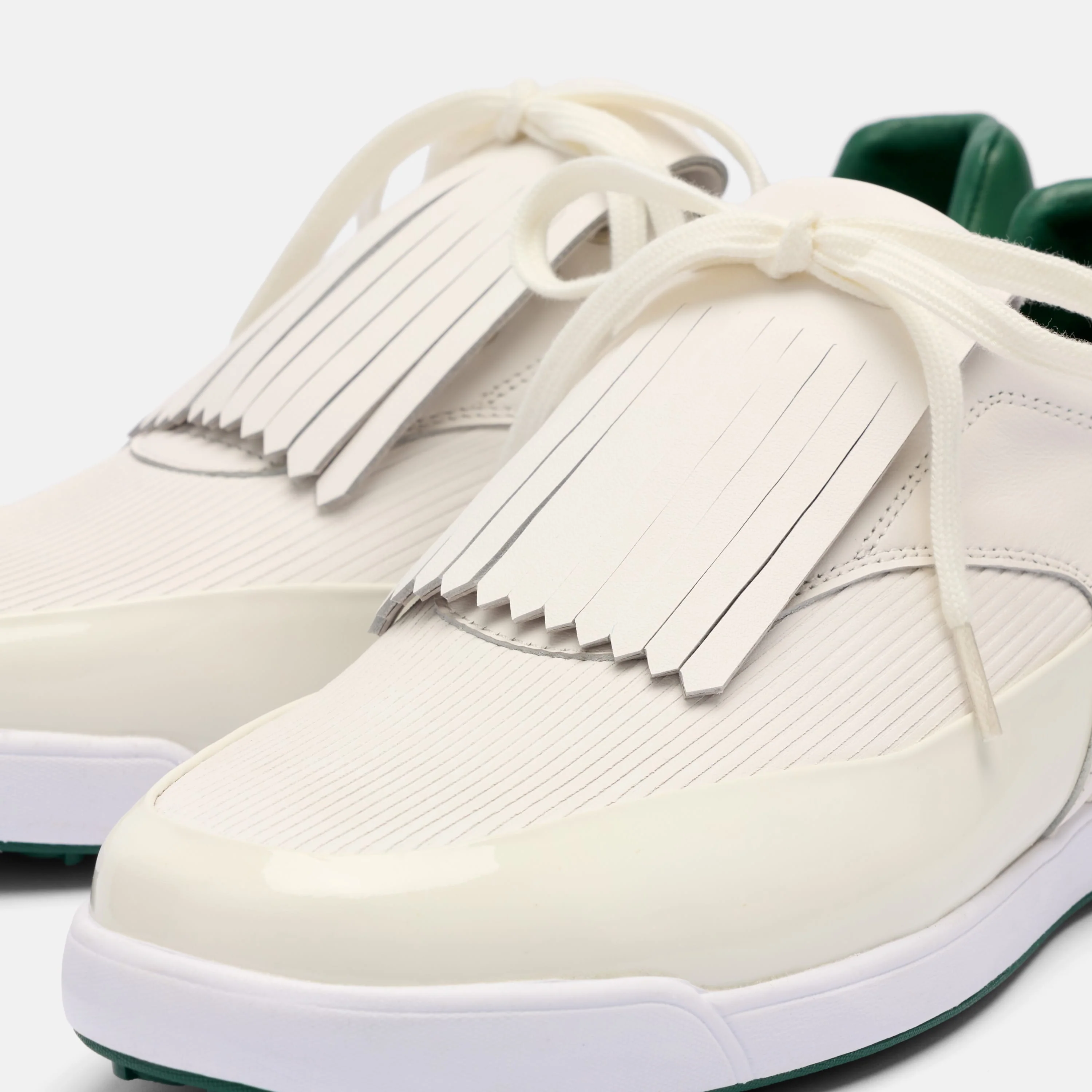 Fairway White/Cream Leather Golf Shoe - Image 3