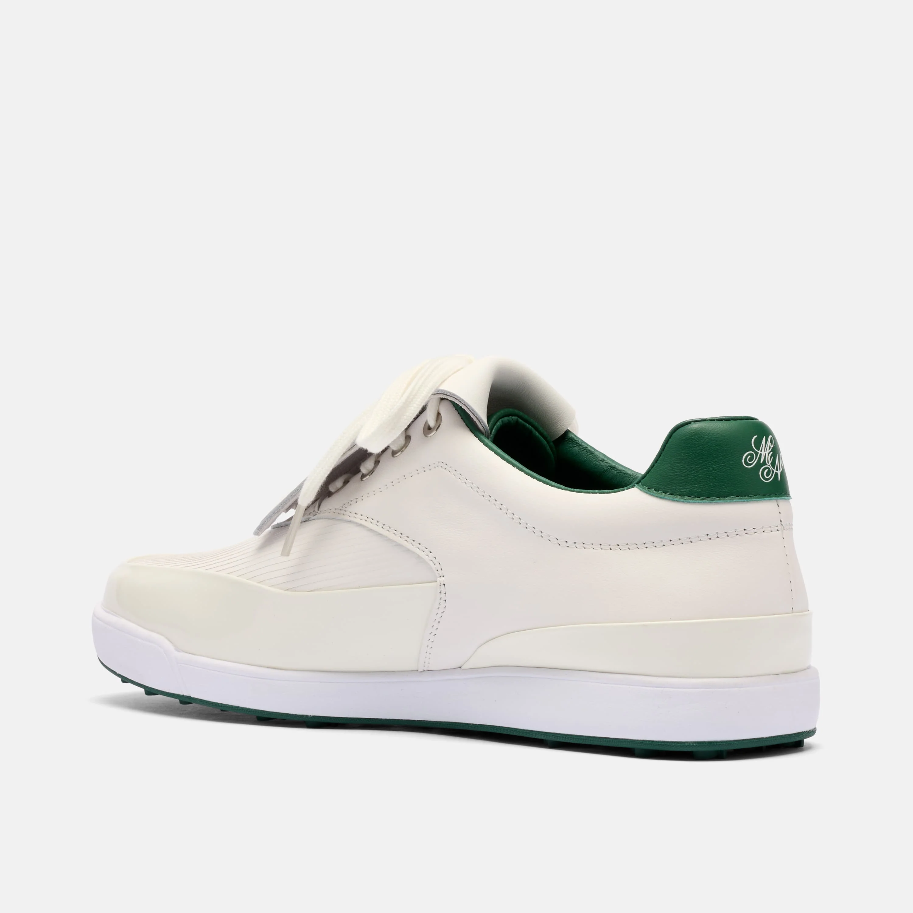 Fairway White/Cream Leather Golf Shoe - Image 6