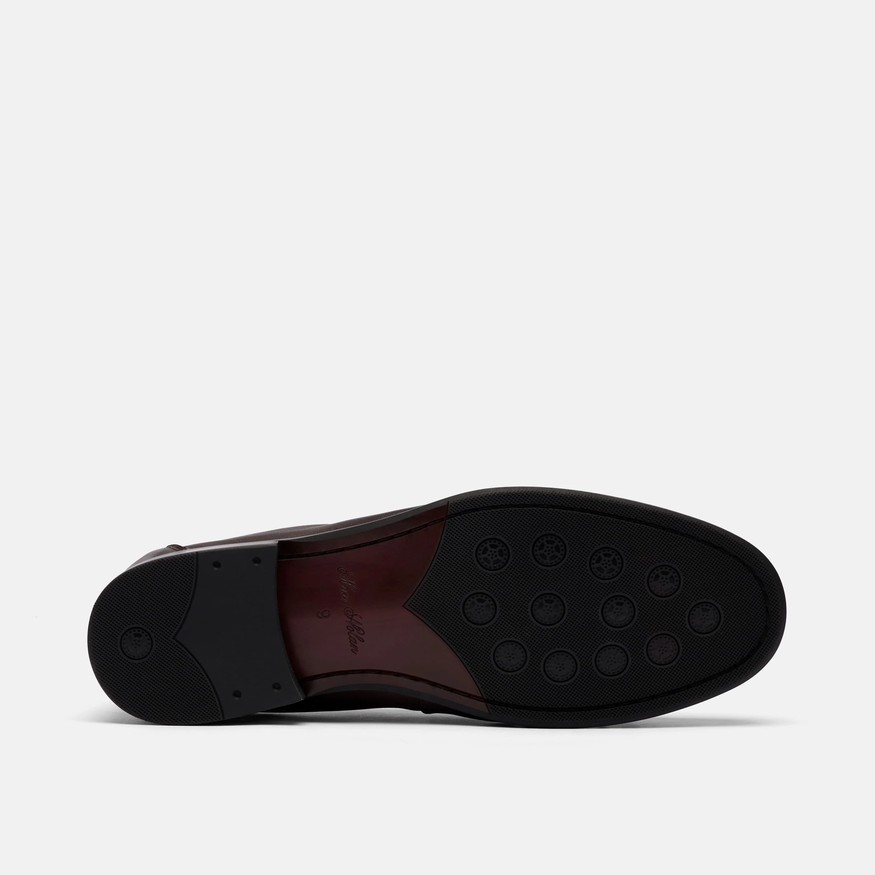 Kennedy Espresso Brown Pleated Leather Penny Loafers - Image 6
