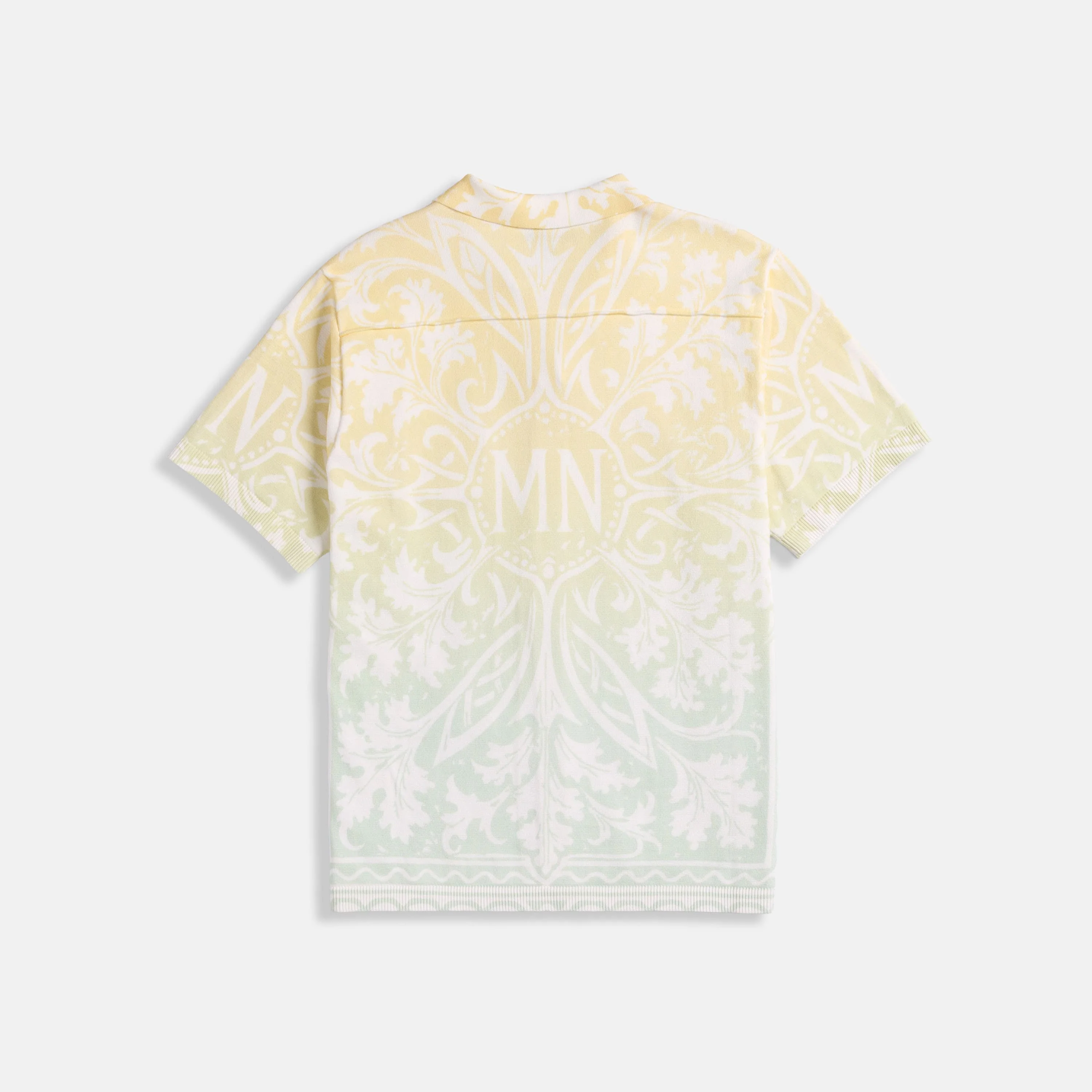 Marc Nolan Knit Monogram Shirt - Citron Ombre - Image 6