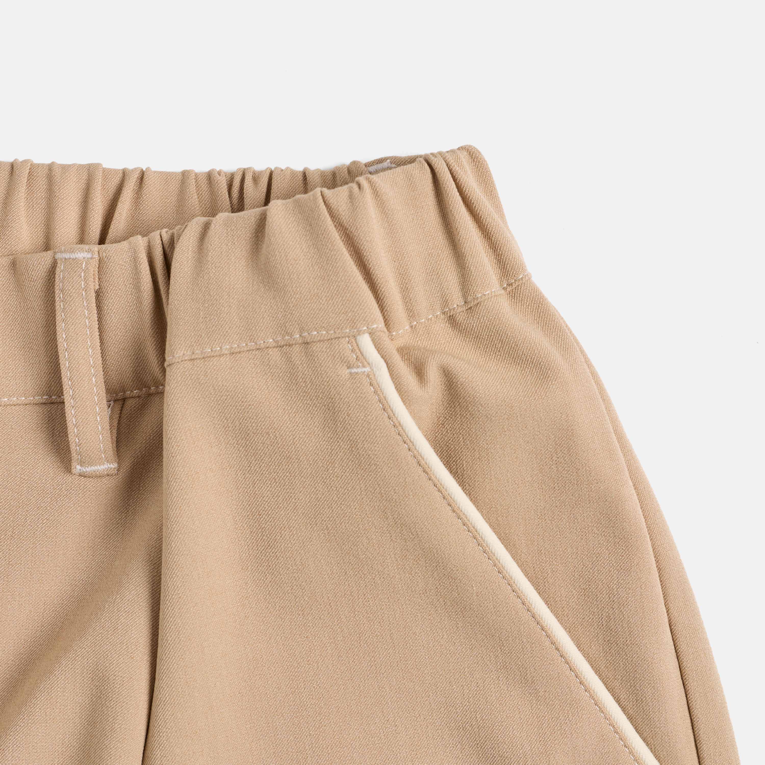 Pleated Golf Trousers - Khaki - Image 2