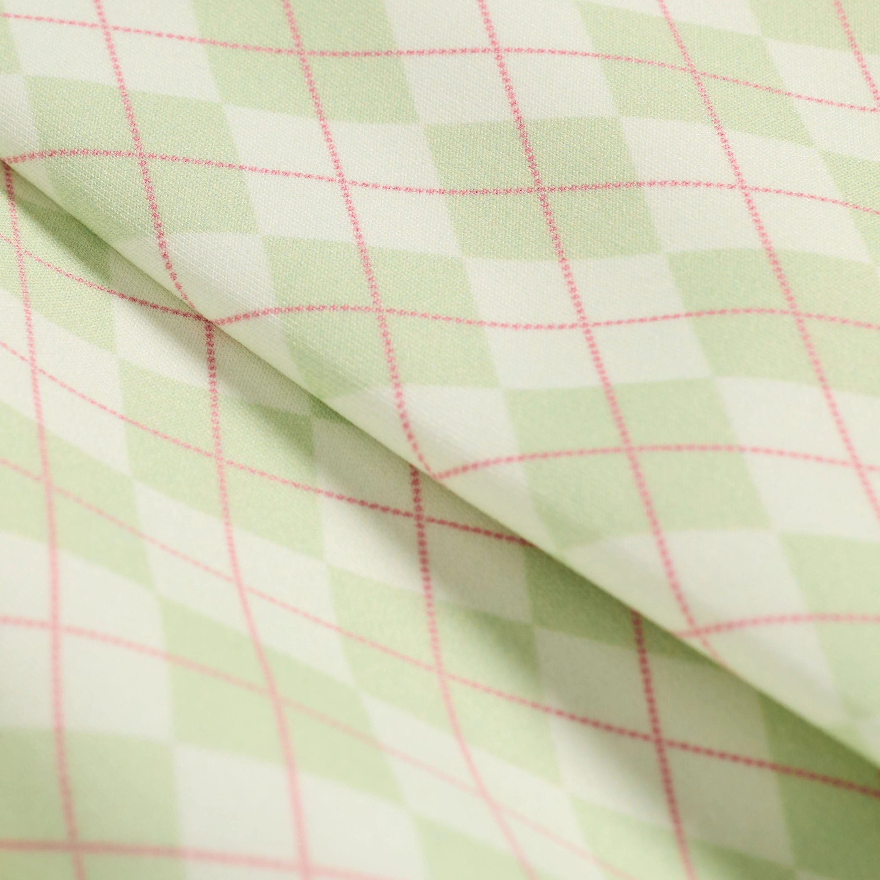 Women's Argyle Golf Skirt - Cream/Sage - Image 4