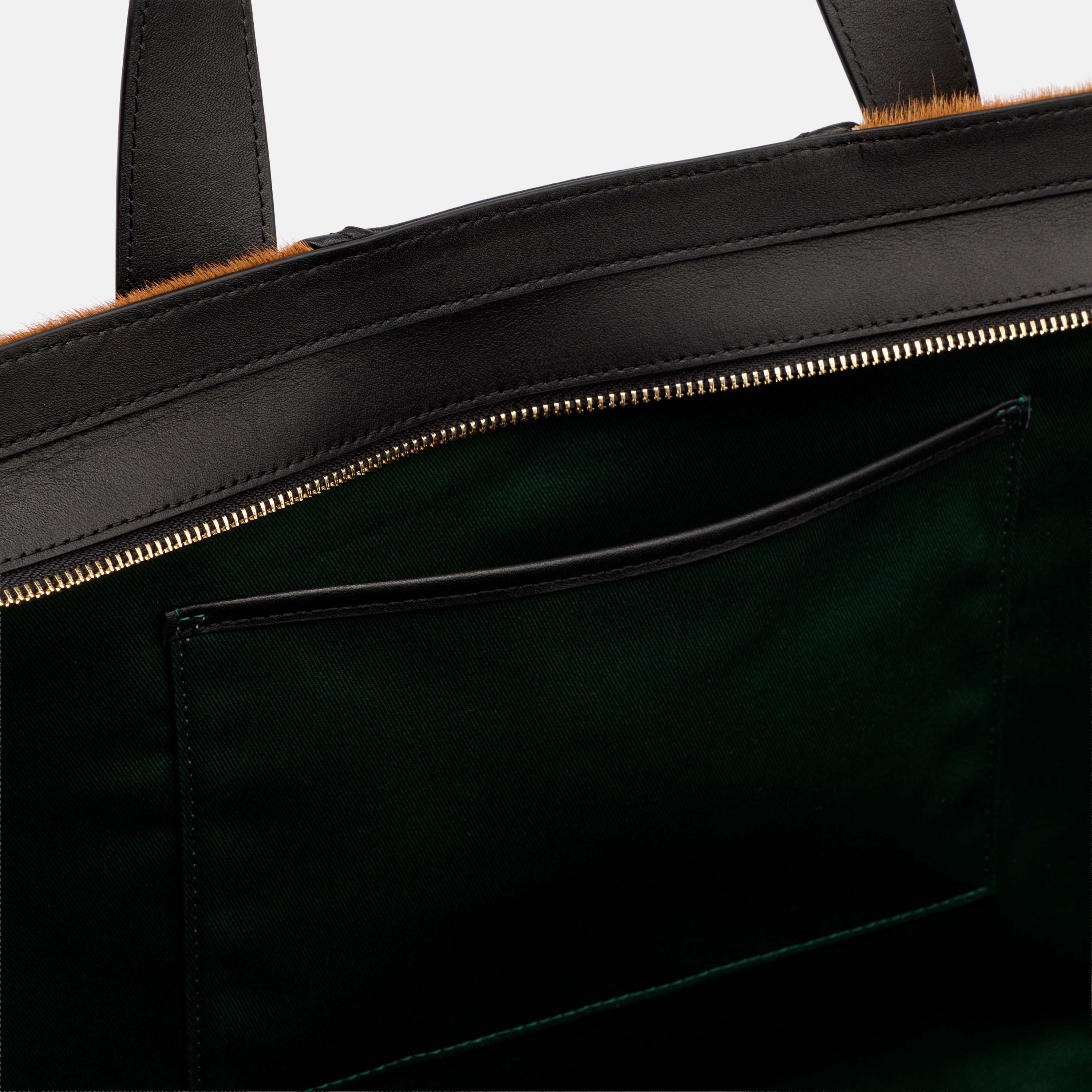 Marissa Structured Tote - Dark Brown Croc Leather - Image 5