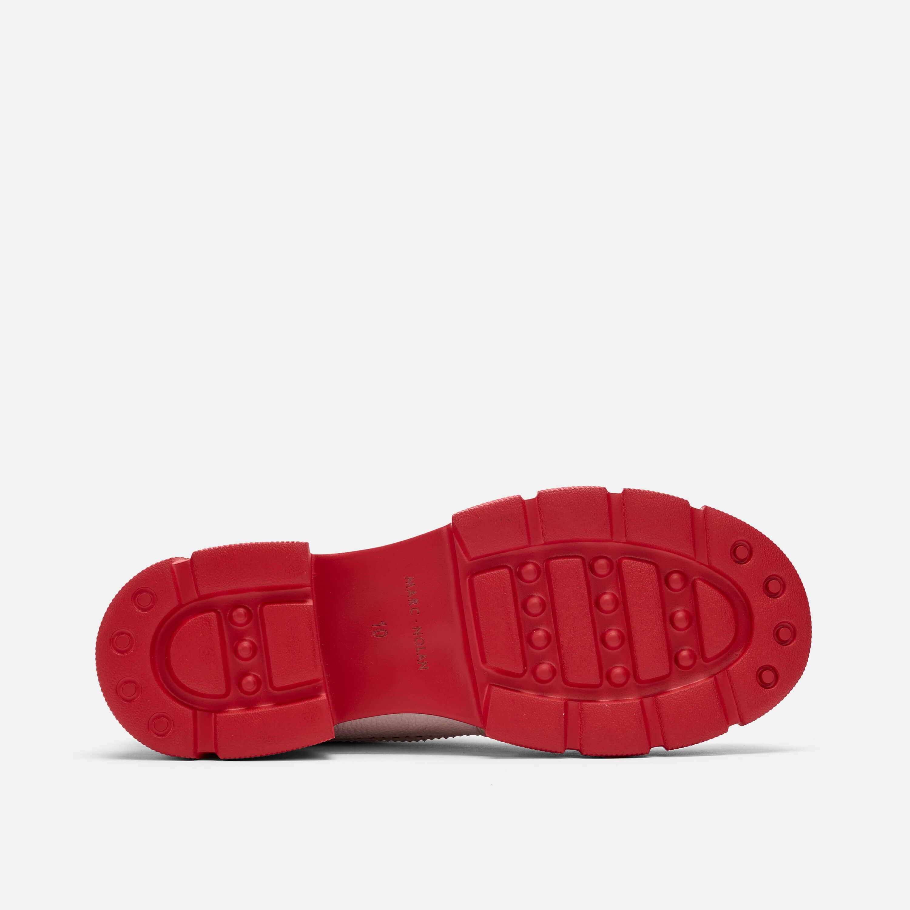 Ms. Alexander White/Red Leather Lug Wingtip Derby - Image 6