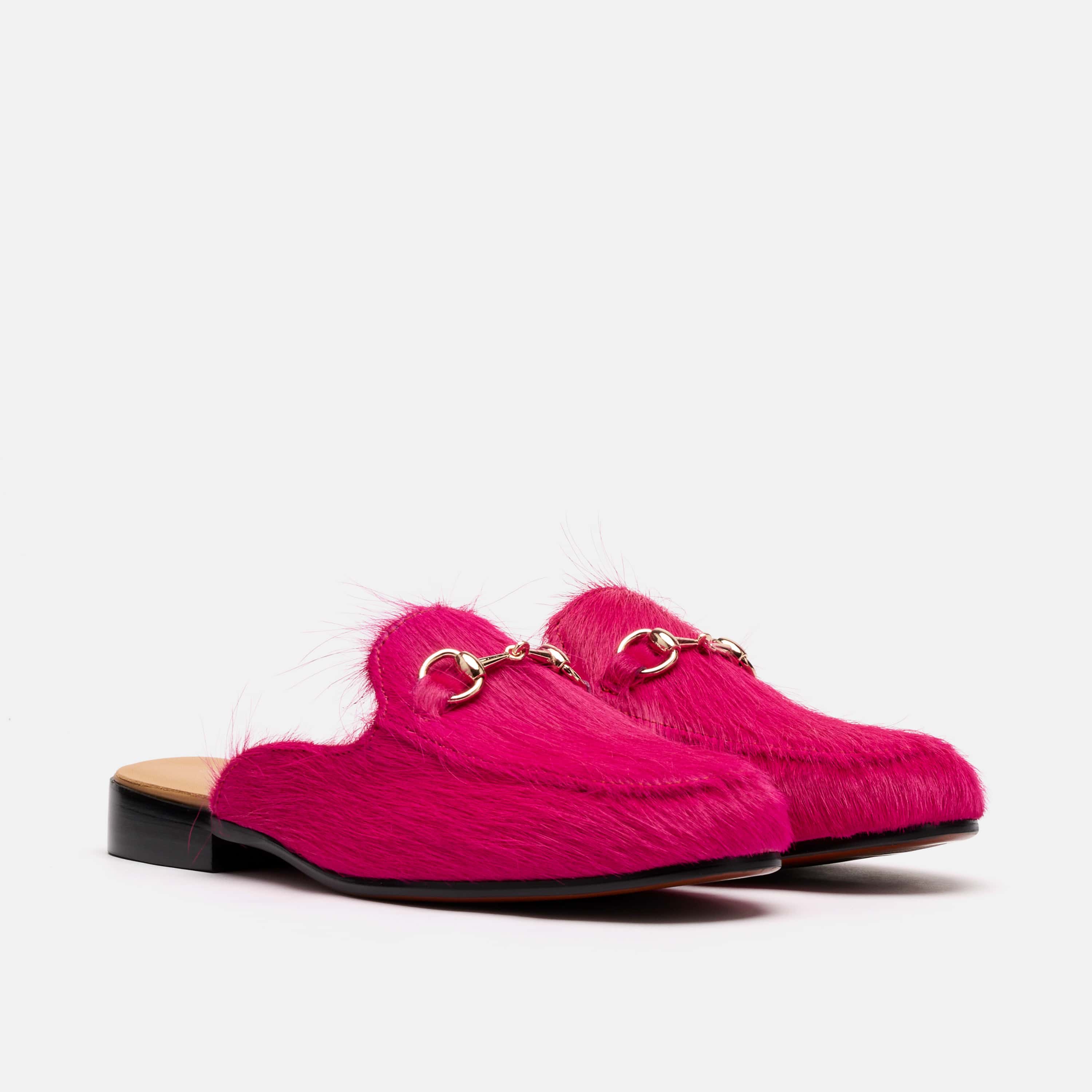Ms. Del Sol Hot Pink Bit Loafer Mule - Image 2