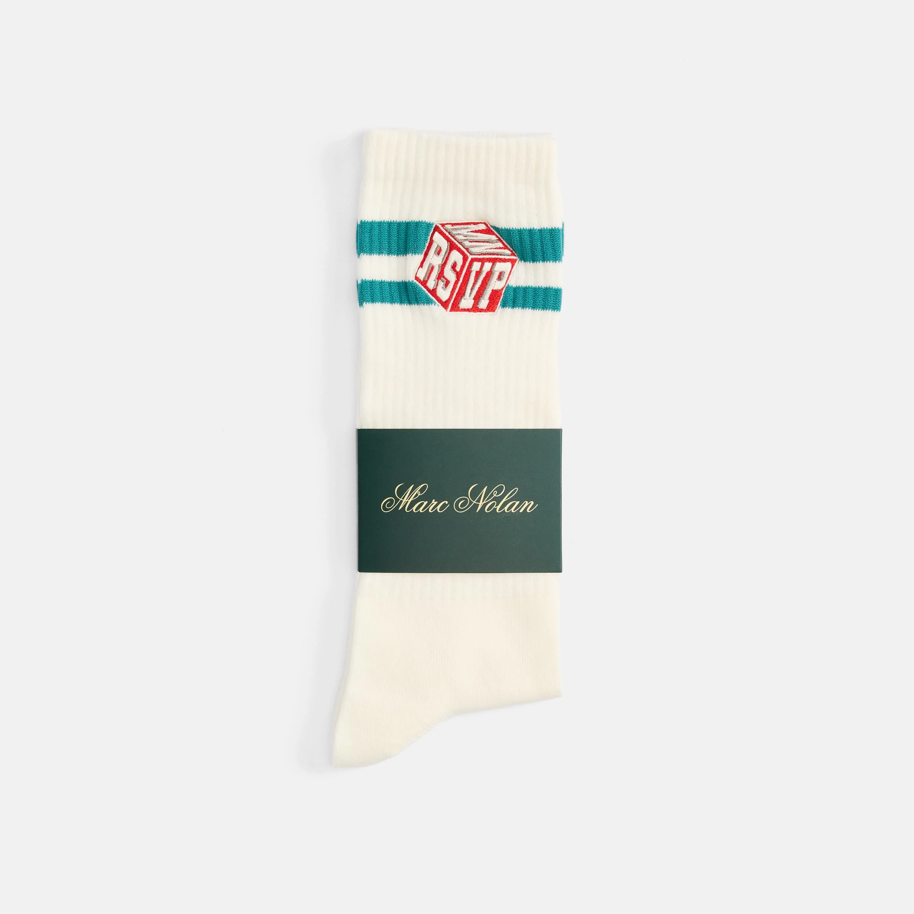 RSVP Gallery White Embroidered Socks - Image 2
