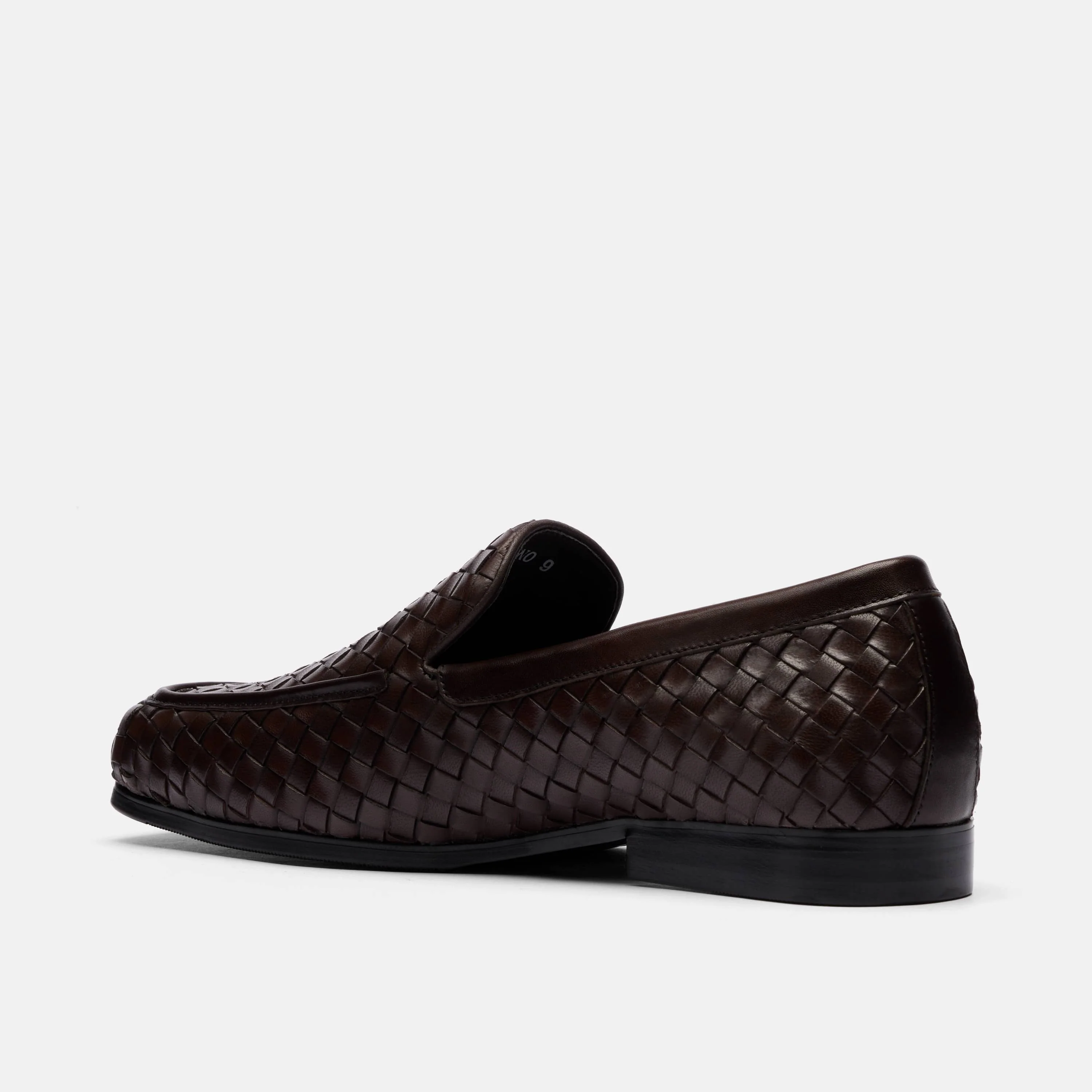 Torino Espresso Woven Square Toe Loafers - Image 4