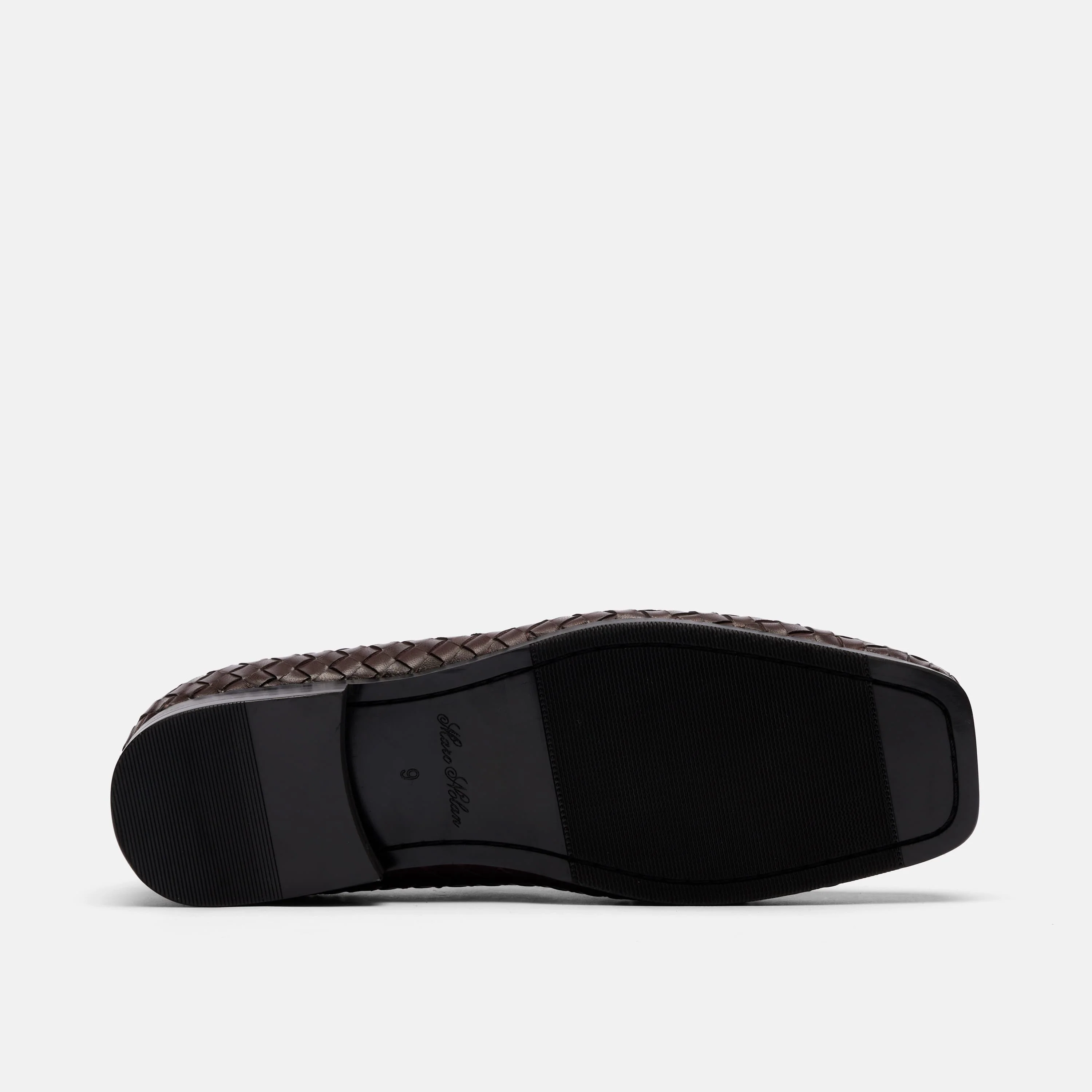 Torino Espresso Woven Square Toe Loafers - Image 6